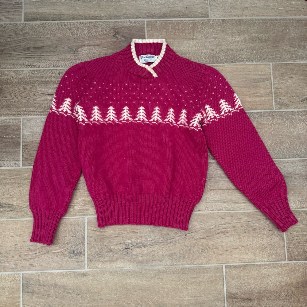 Women's Vintage 80’s Knit Sweater in Pink